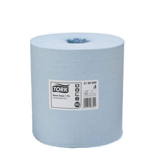 Tork 1ply Blue Tork Basic Paper Centerfeed M2 Roll