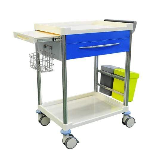Pacific Medical Australia Instrument Trolleys Blue / 1 Drawer Treatment Trolley