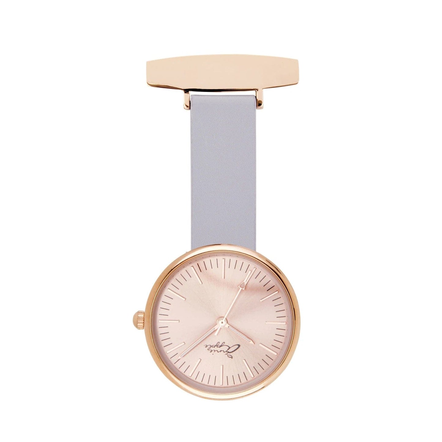 Annie Apple Fob Watches Venus Interchangeable Rose Gold/Lilac Leather Fob Watch