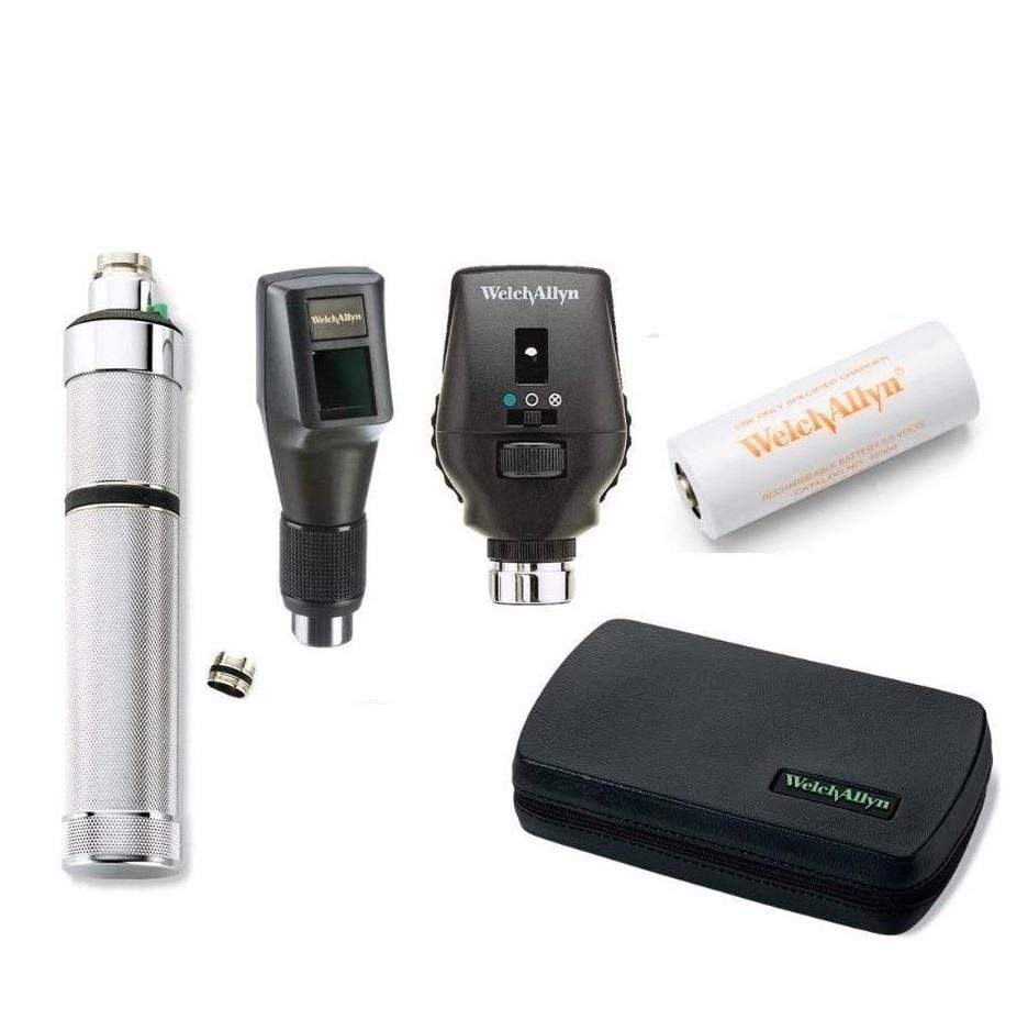 Welch Allyn Retinoscopes C-Cell Convertible Handle / 18245 Streak Retinoscope / 11735 Prestige Coaxial Ophthalmoscope Welch Allyn 3.5V Sets with Retinoscope and Ophthalmoscope