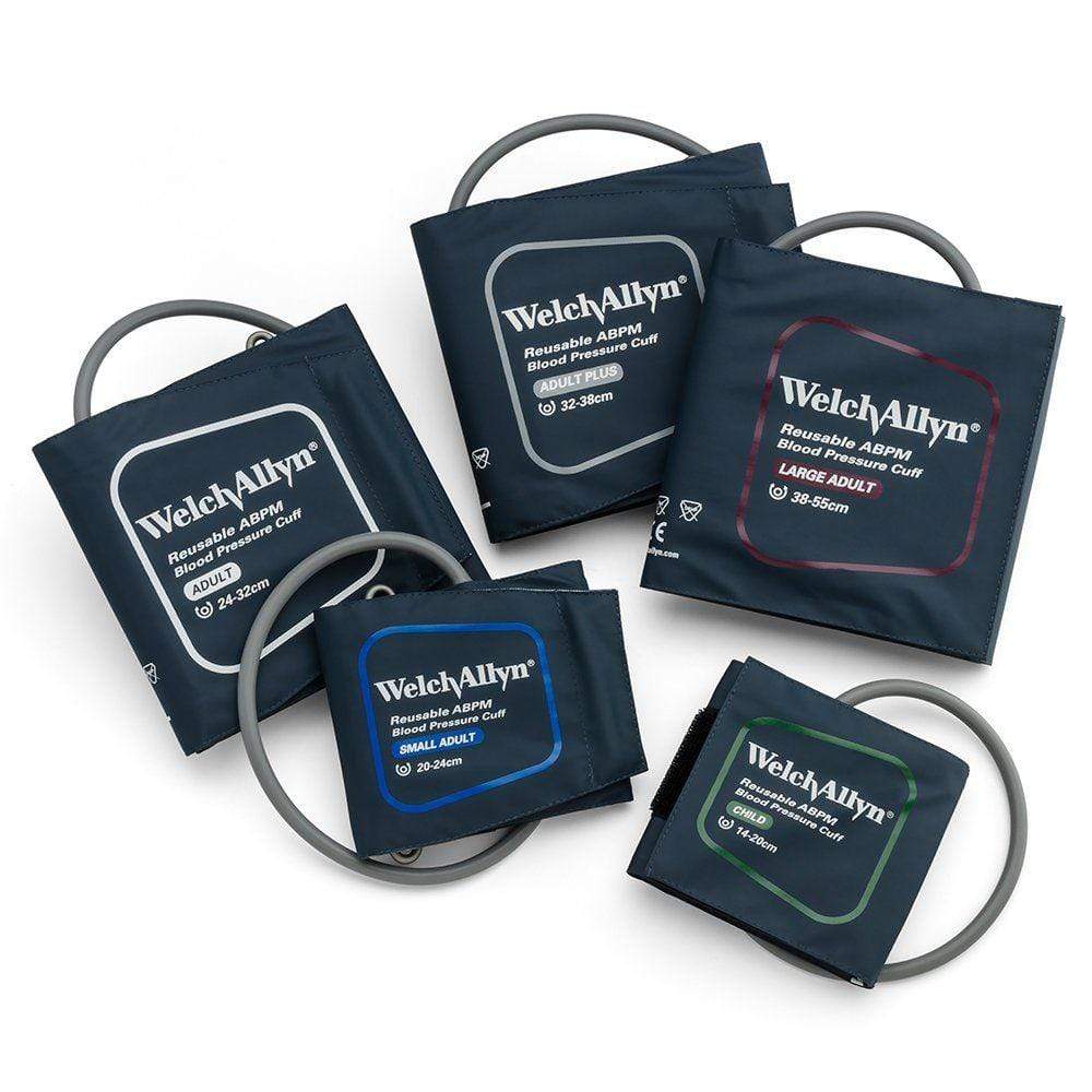 Welch Allyn Ambulatory Blood Pressure Monitor Accessories Full Cuffs Set (all 5 Cuff sizes) Welch Allyn ABPM 7100 Sleeve Cuffs