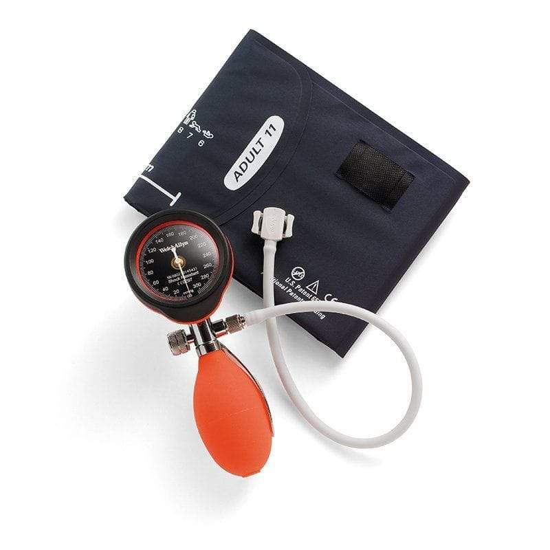 Welch Allyn Hand Held Sphygmomanometers Red / With Adult Cuff Welch Allyn Durashock Model DS55 Aneroid Sphygmomanometer