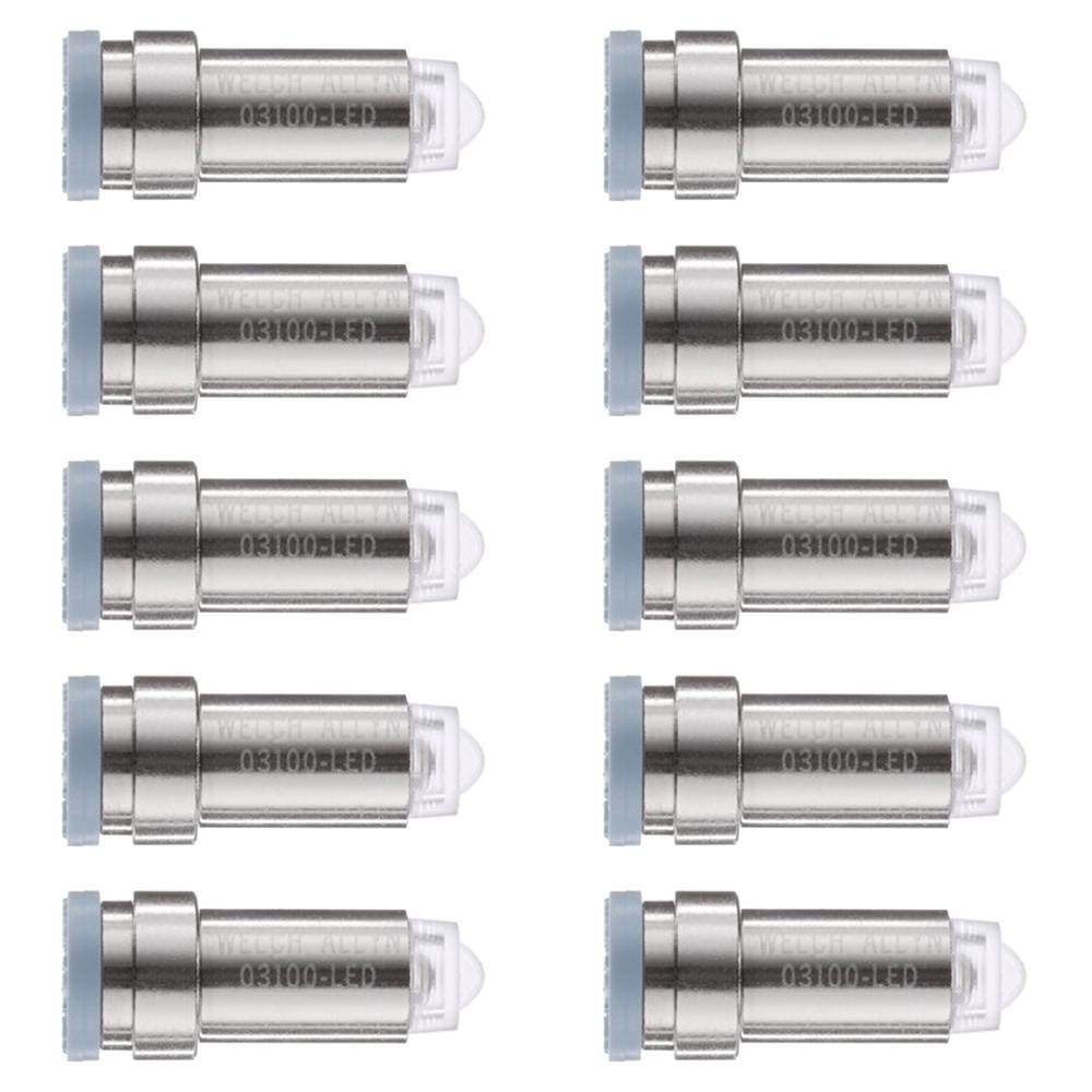 Welch Allyn Lamps & Globes 03100-LED / Box10 / LED Lamp Upgrade Kit 3.5V Diagnostic Otoscope Welch Allyn Replacement Lamps and Globes