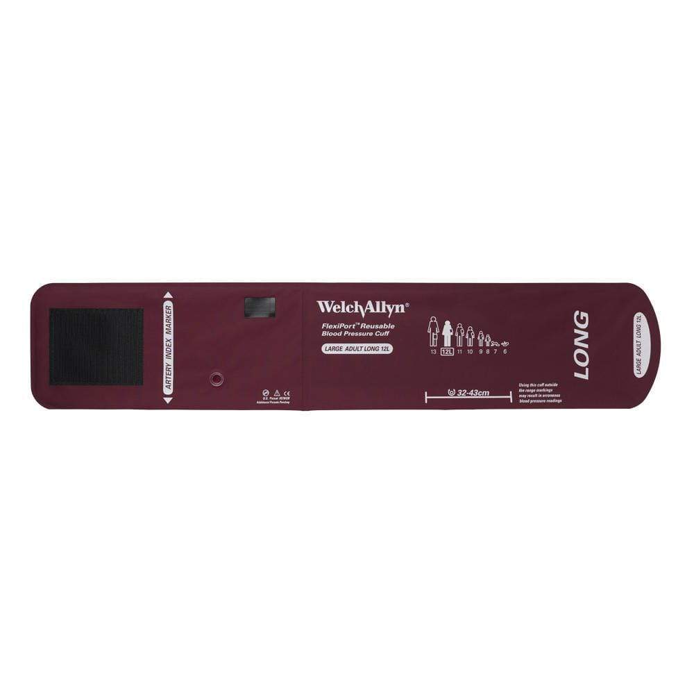 Welch Allyn Blood Pressure Cuffs Large Adult Long Size 12L 32-43cm / Without Welch Allyn Reusable FlexiPort Blood Pressure Cuffs