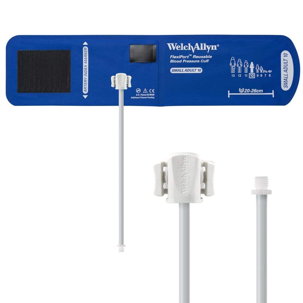 Welch Allyn Blood Pressure Cuffs Small Adult Size 10 20-26cm / One-Tube Screw Welch Allyn Reusable FlexiPort Blood Pressure Cuffs