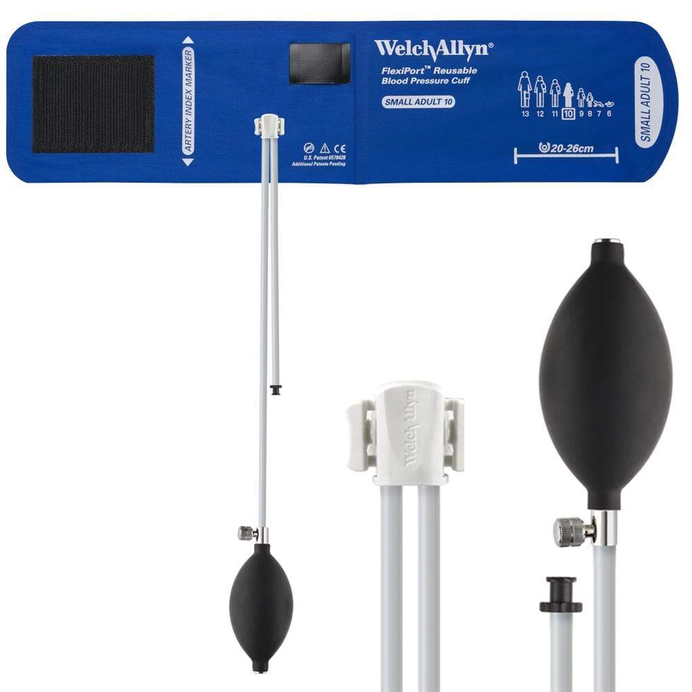 Welch Allyn Blood Pressure Cuffs Small Adult Size 10 20-26cm / Two-Tube Inflation System Welch Allyn Reusable FlexiPort Blood Pressure Cuffs